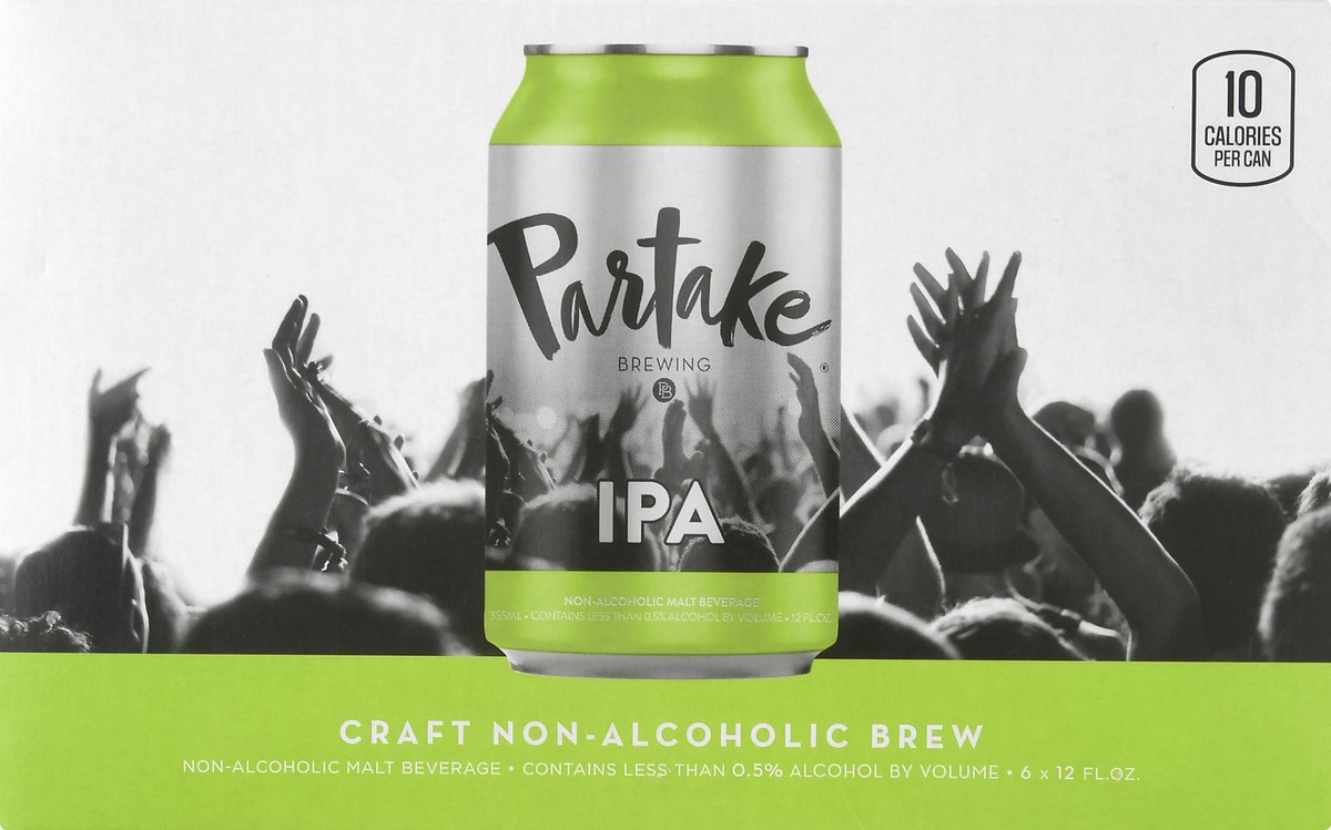 slide 6 of 9, Partake Brewing, Ipa Non-Alcoholic 6Pk, 12 oz