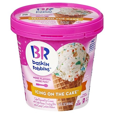 slide 1 of 1, Baskin-Robbins Icing On The Cake, 14 fl oz