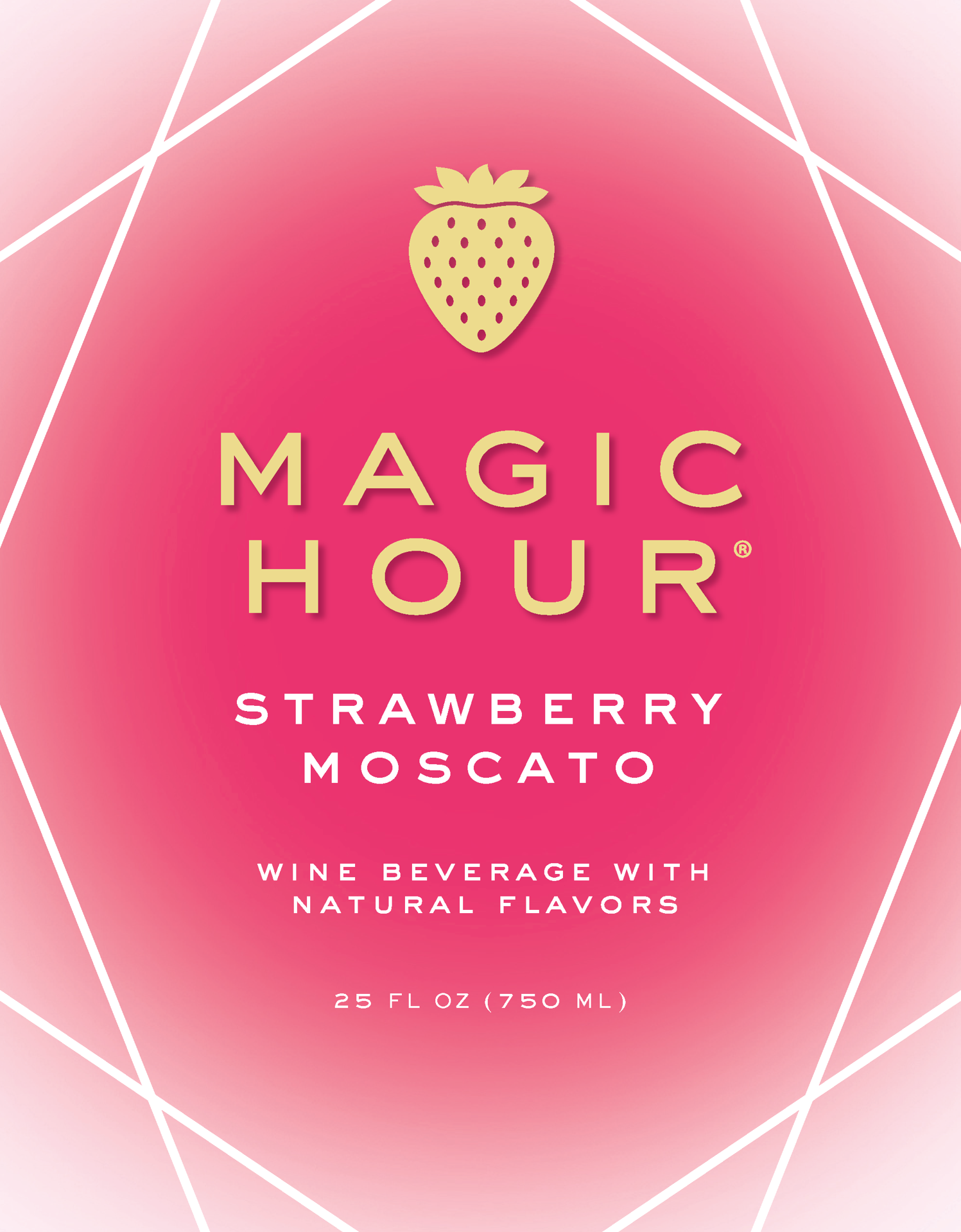 slide 3 of 4, Magic Hour Strawberry Rosé, Pink Wine, , 1 ct, 750ml Bottle, 750 ml