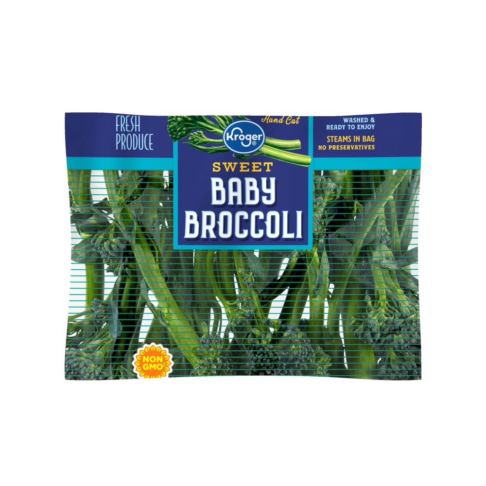 slide 3 of 4, Kroger® Sweet Baby Broccoli, 10 oz