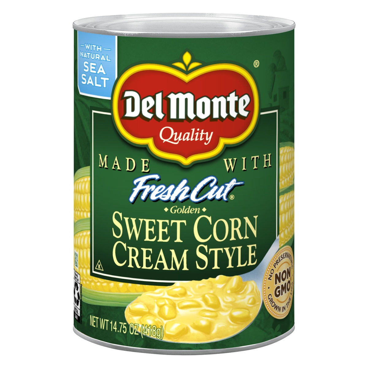 slide 7 of 7, Del Monte Fresh Cut Golden Sweet Canned Cream Corn, Canned Vegetables, 14.75 oz