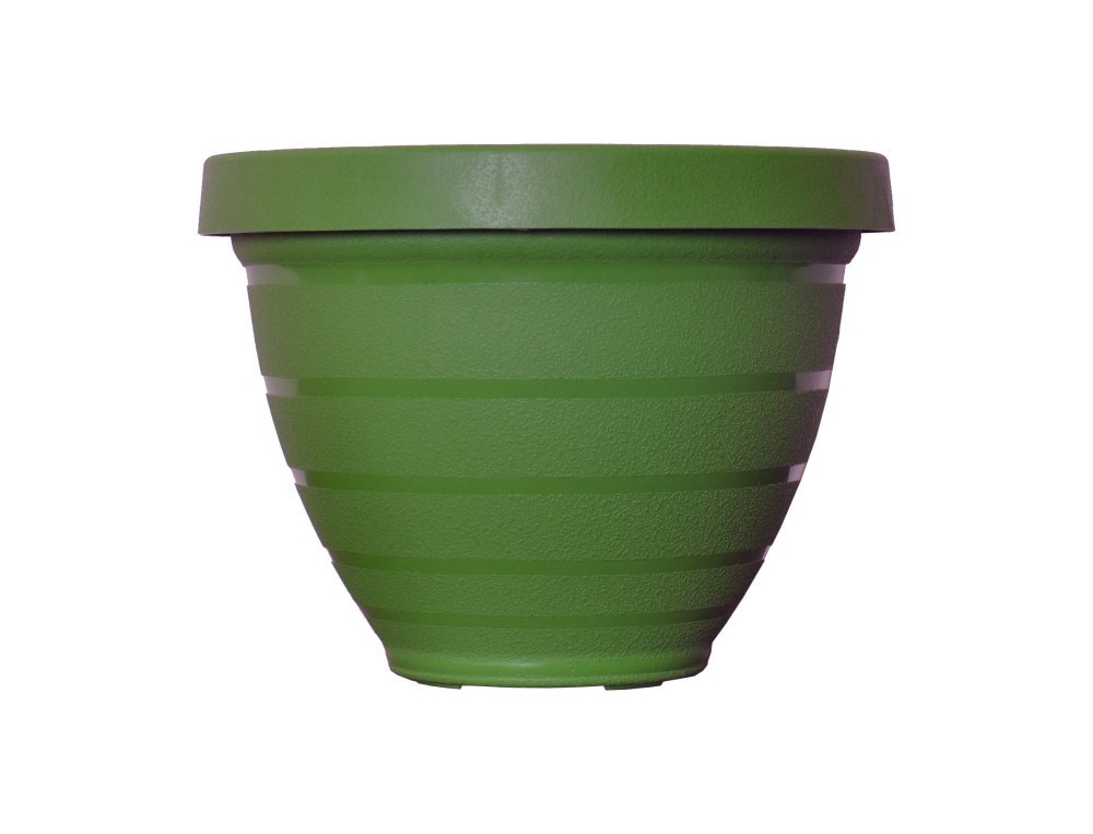 slide 1 of 1, Akro-Mils Rings Self-Watering Planter - Grassy Green, 16 in