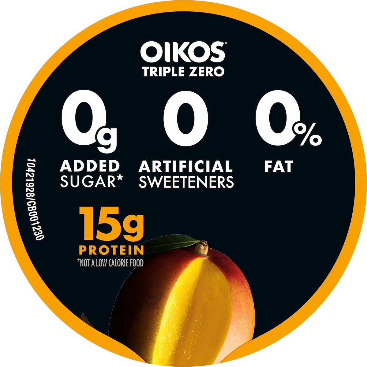 slide 5 of 8, Oikos Triple Zero Mango Greek Yogurt, 5.3 Oz., 5.3 oz