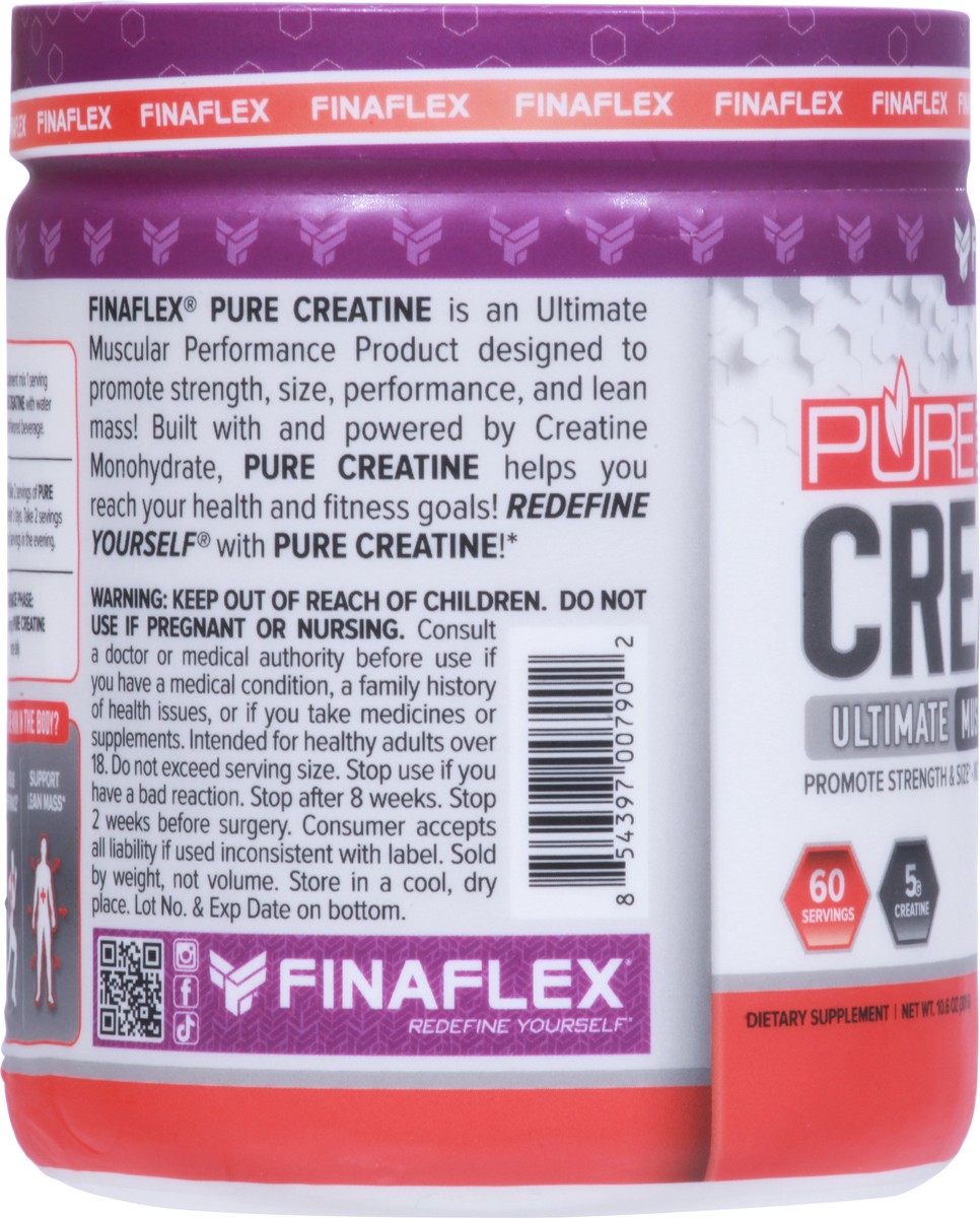 slide 5 of 9, FINAFLEX Pure Unflavored Creatine 10.6 oz, 10.6 oz