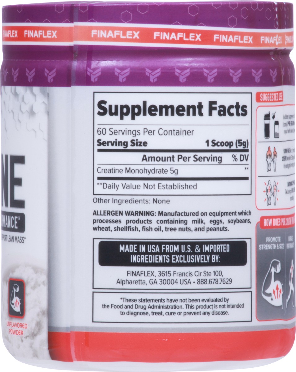 slide 4 of 9, FINAFLEX Pure Unflavored Creatine 10.6 oz, 10.6 oz