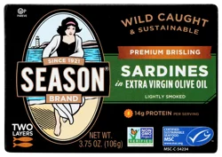 Season Brand Brisling Sardines in Extra Virgin Olive Oil - 3.75 oz