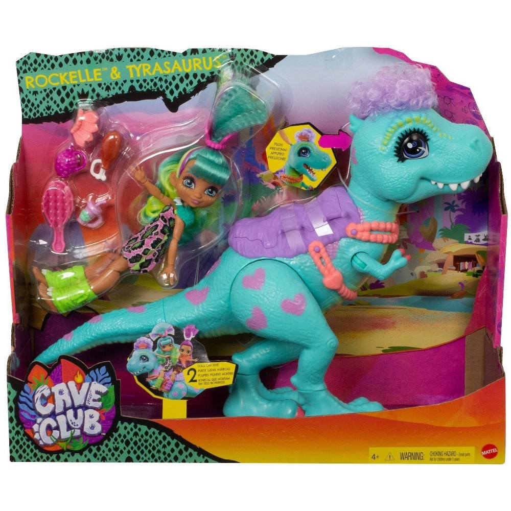 slide 6 of 6, Mattel Cave Club Rockelle Doll &; Tyrasaurus Dinosaur Playset, 1 ct