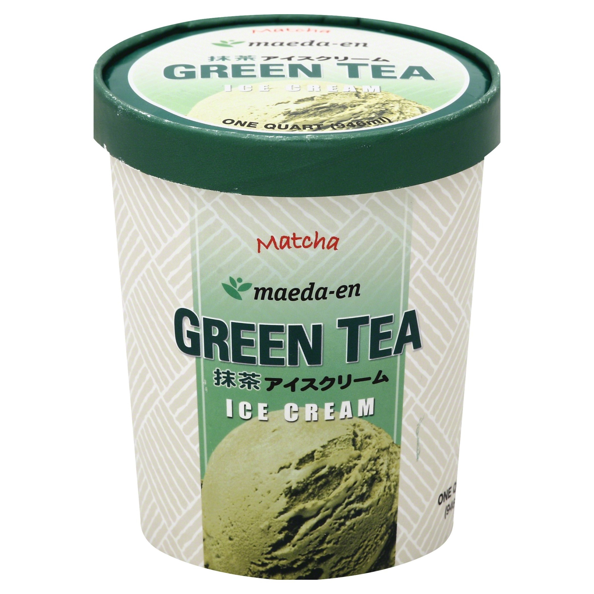 slide 1 of 1, maeda-en Premium Green Tea Ice Cream, 1 qt