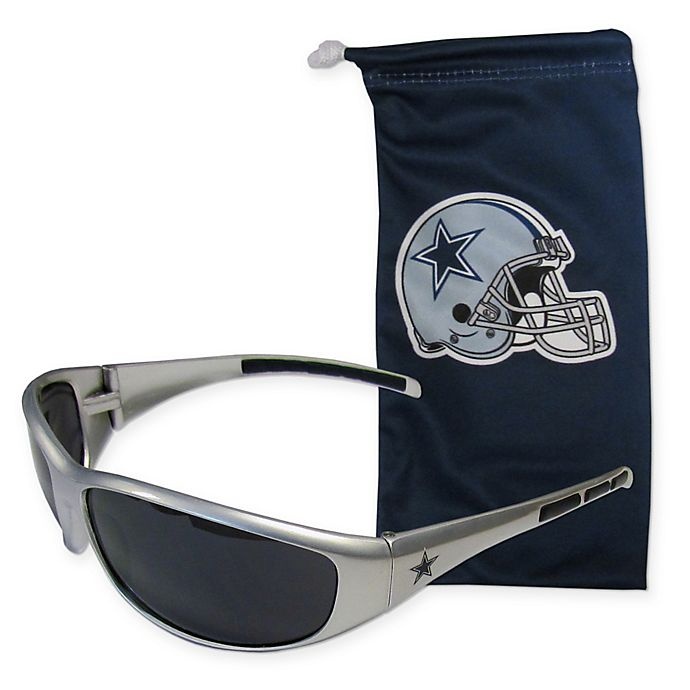 slide 1 of 1, NFL Dallas Cowboys Sunglasses with Microfiber Bag Set, 1 ct