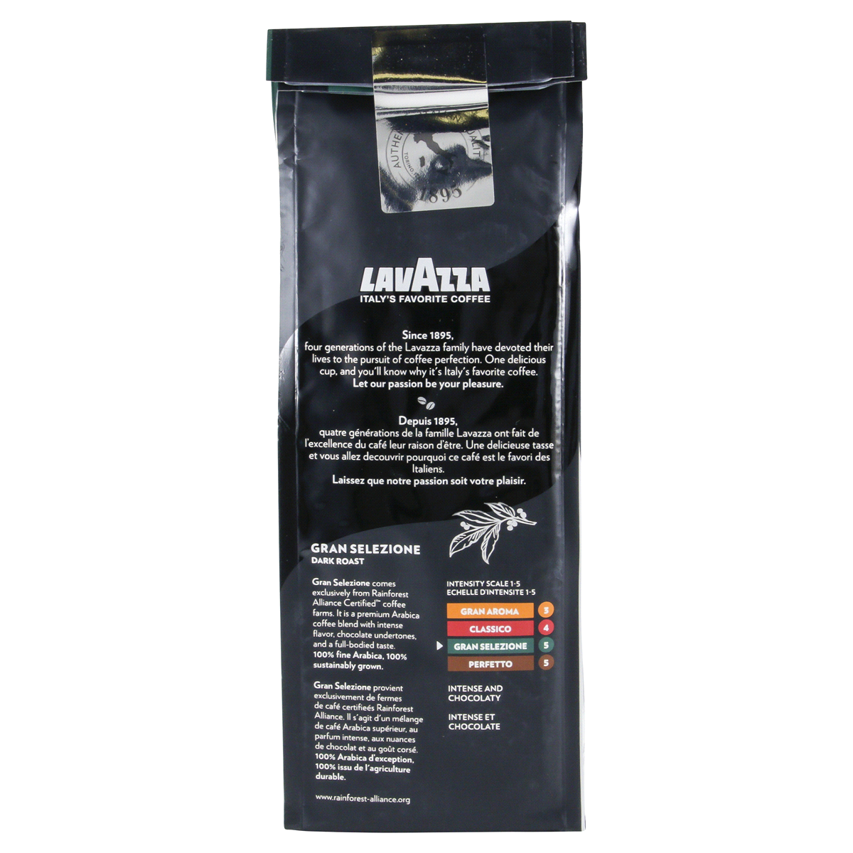 slide 5 of 11, Lavazza Extra Dark Roast Ground Italian Roast Coffee 12 oz, 12 oz