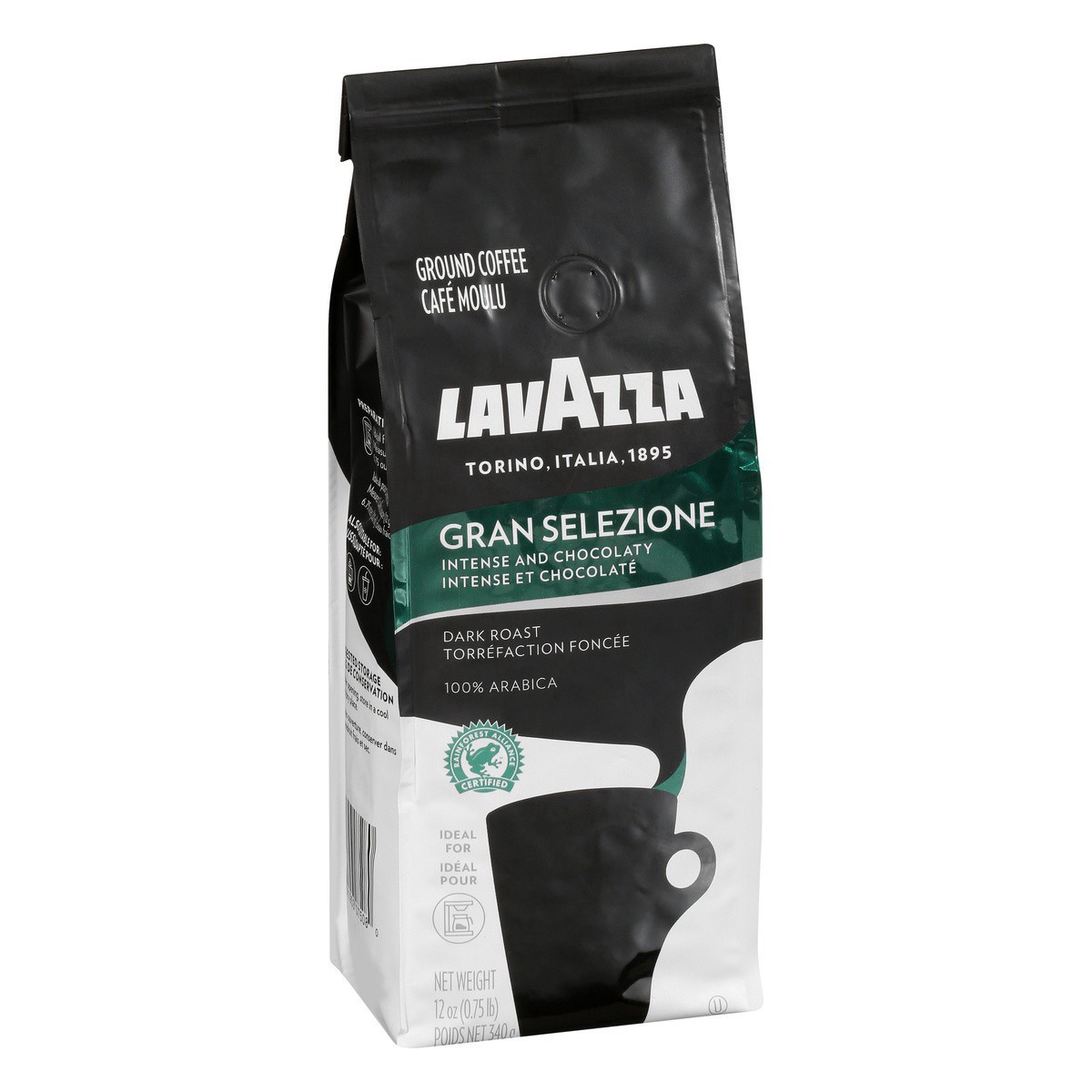 slide 7 of 11, Lavazza Extra Dark Roast Ground Italian Roast Coffee 12 oz, 12 oz