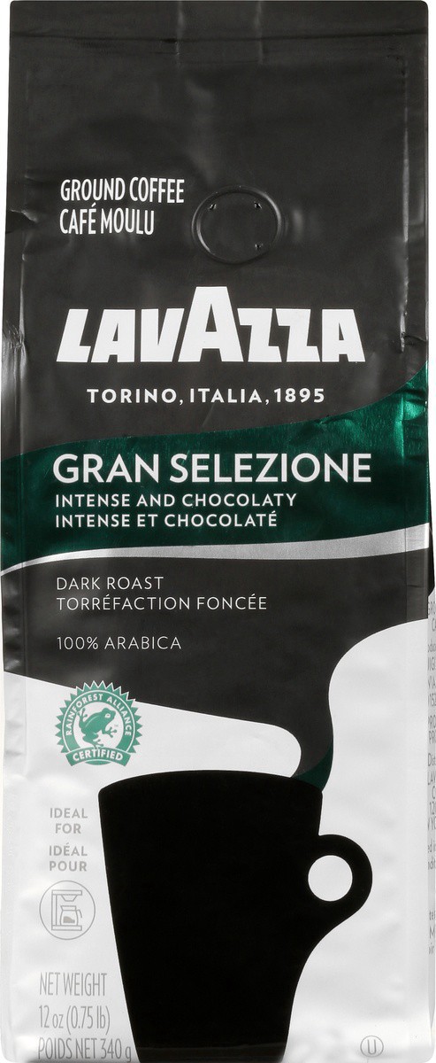 slide 3 of 11, Lavazza Extra Dark Roast Ground Italian Roast Coffee 12 oz, 12 oz