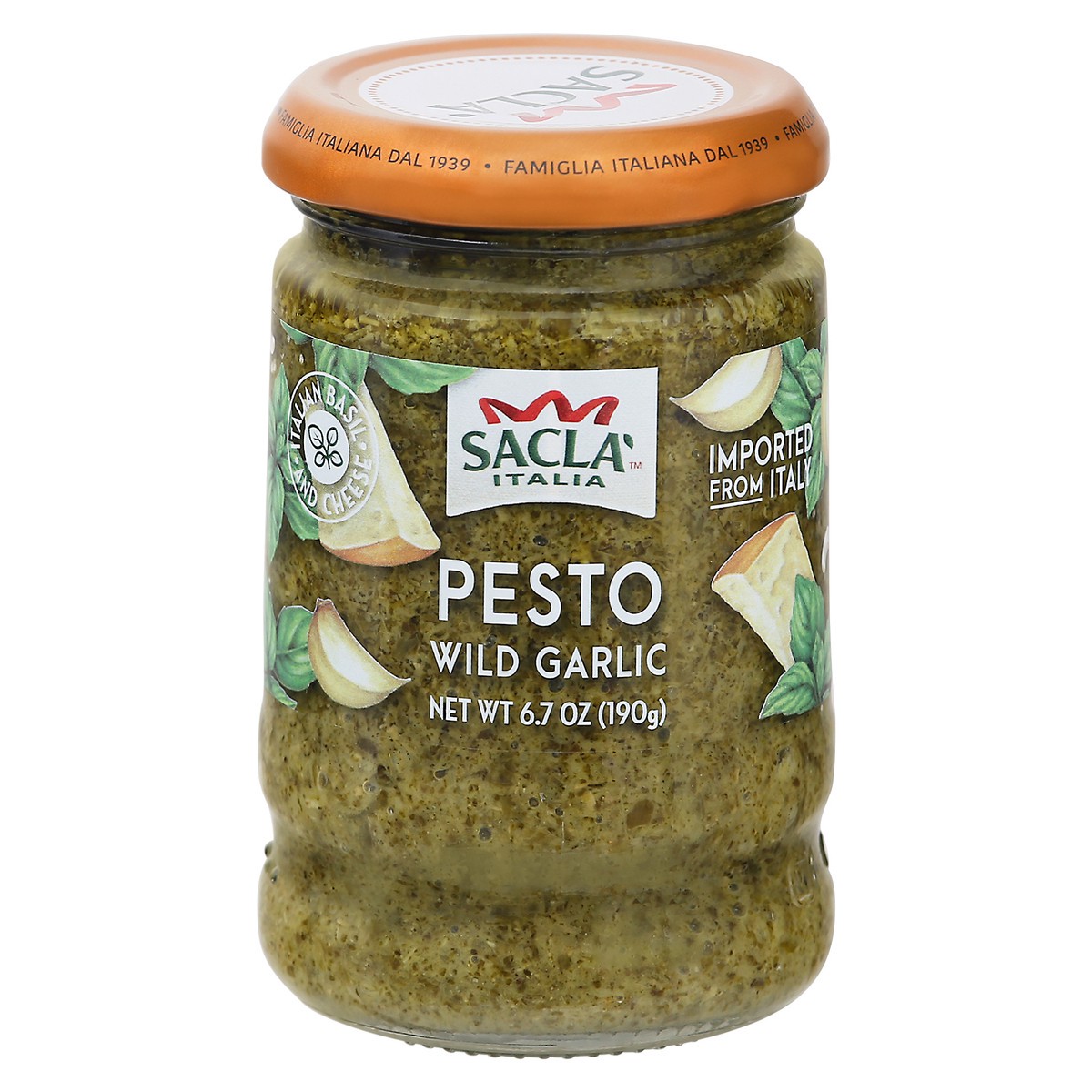 slide 13 of 14, Sacla Italia Wild Garlic Pesto 6.7 oz, 