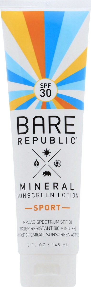 slide 7 of 12, Bare Republic Mineral Sport SPF 30 Sunscreen Lotion 5 oz, 5 oz