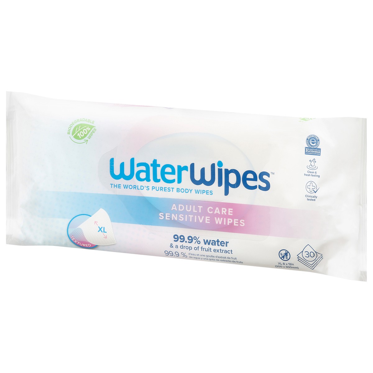 slide 5 of 12, WaterWipes 99.9% Water Based & Hypoallergenic Adult Wipes for Sensitive Skin, 30 ct