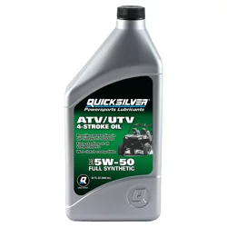 Quicksilver ATV/UTV 5W-50 Full Synthetic 4-Stroke Oil Quart