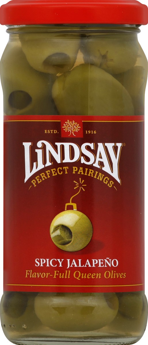 slide 2 of 2, Lindsay Queen Olives With Jalapeno, 4.5 oz