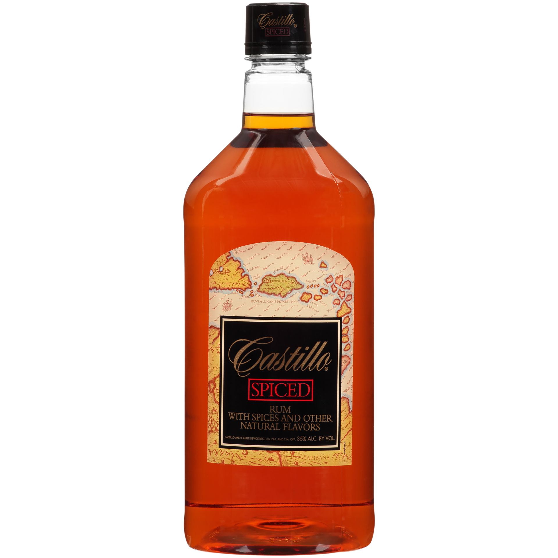 slide 4 of 5, Castillo Spiced Rum 35% 175Cl/1.75L, 1.75 liter