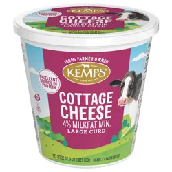 Kemps 4% Large Curd Cottage Cheese 22 oz