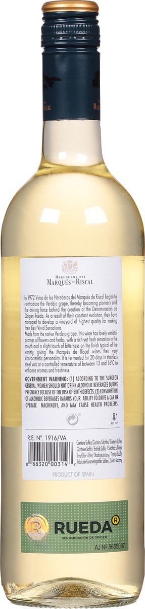 slide 9 of 9, Marqués de Riscal Verdejo 750 ml, 750 ml