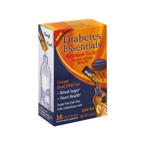 slide 1 of 1, Diabetes Essentials Iced Tea Nutritional Supplement, 10 ct; 0.120 oz