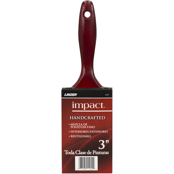 slide 4 of 5, Linzer Impact Blend Poly Blend Brush, 3 in