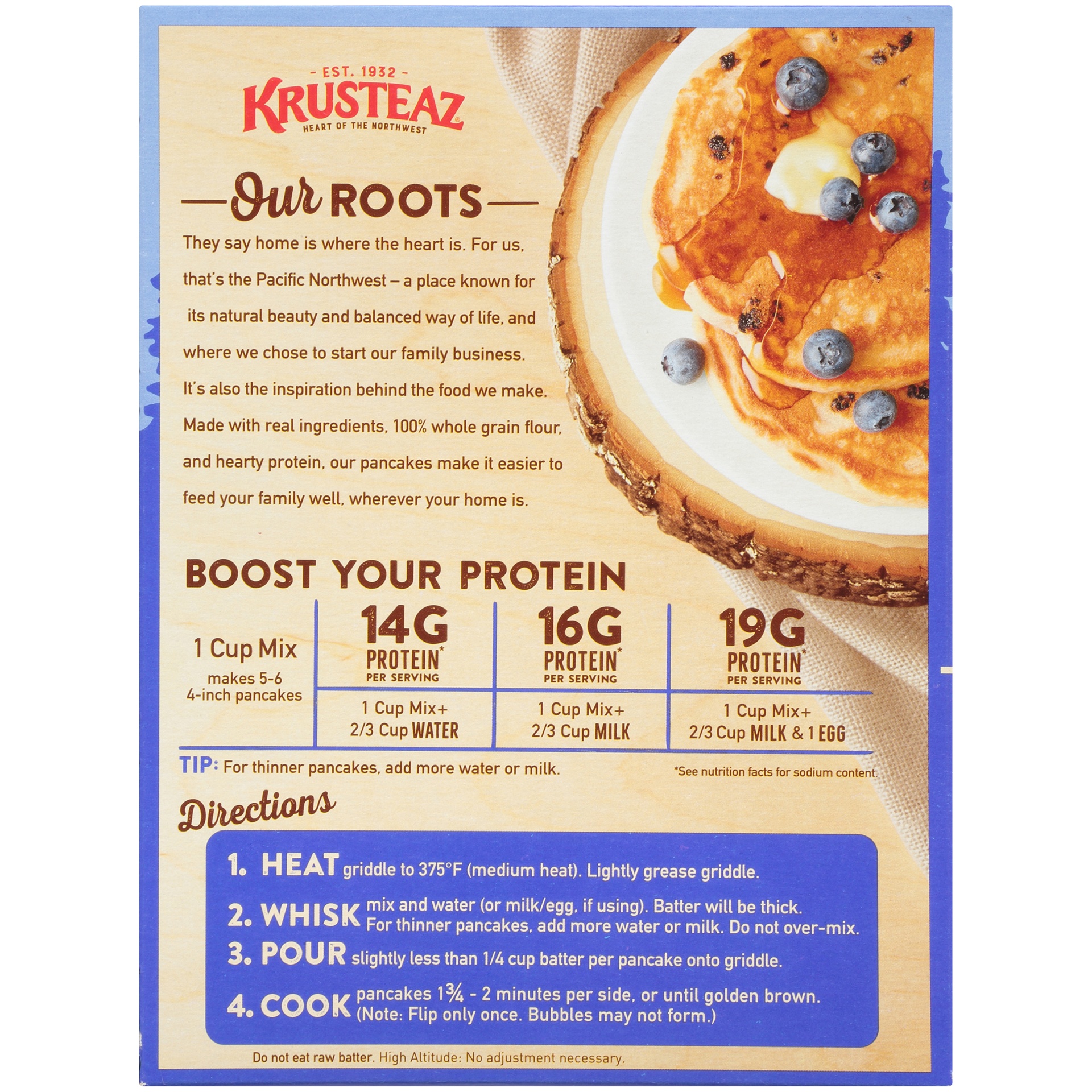 Krusteaz Blueberry Protein Pancake Mix 20 oz Shipt