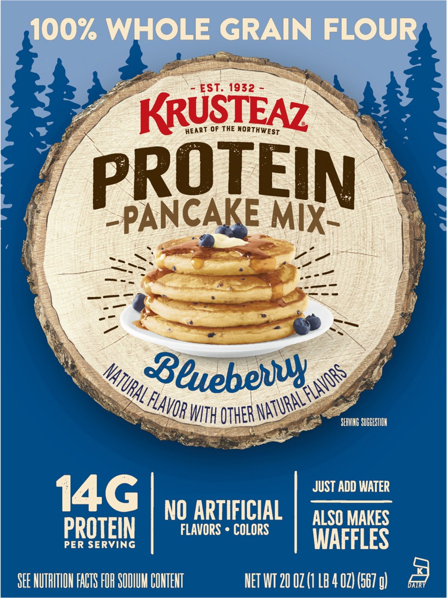 slide 5 of 7, Krusteaz Pancake Mix, 20 oz