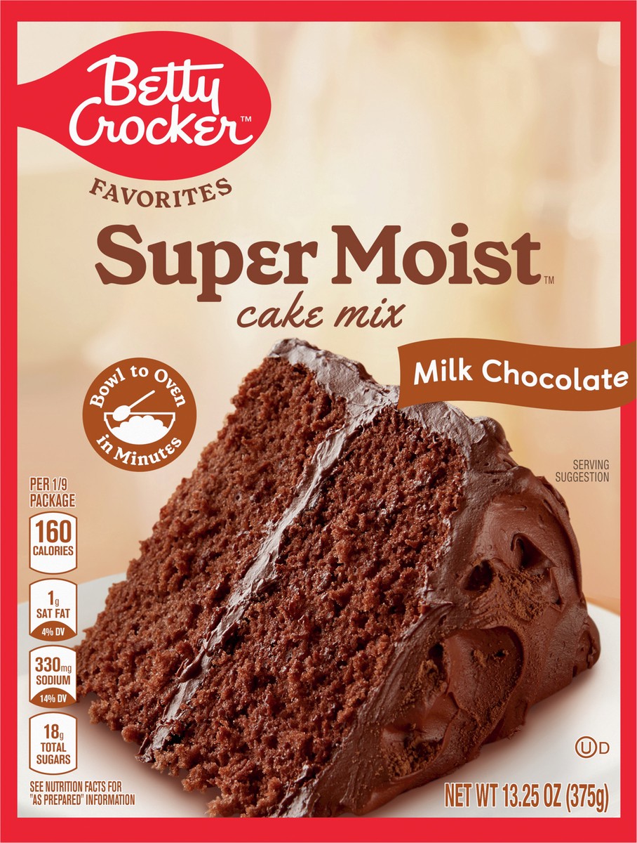 slide 9 of 9, Betty Crocker Favorites Super Moist Milk Chocolate Cake Mix, 13.25 oz., 13.25 oz