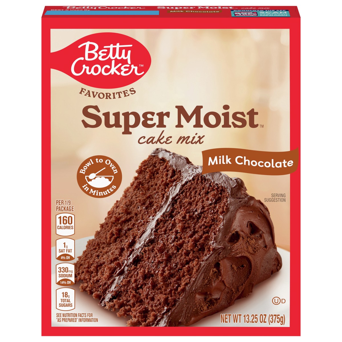 slide 1 of 9, Betty Crocker Favorites Super Moist Milk Chocolate Cake Mix, 13.25 oz., 13.25 oz
