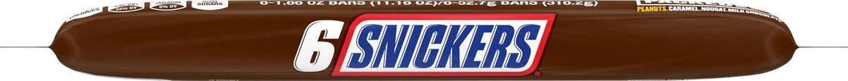 slide 8 of 8, Snickers Full Size Chocolate Candy Bars - 1.86oz/6ct, 6 ct; 1.86 oz