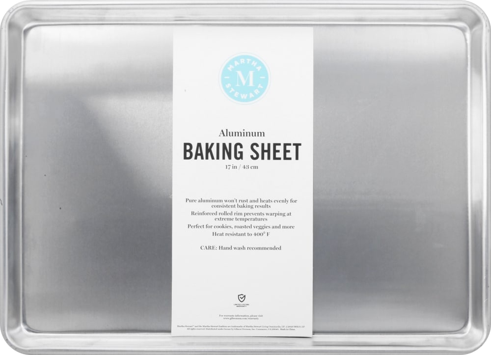 slide 1 of 1, Martha Stewart Pure Aluminum Baking Sheet, 17.9 in