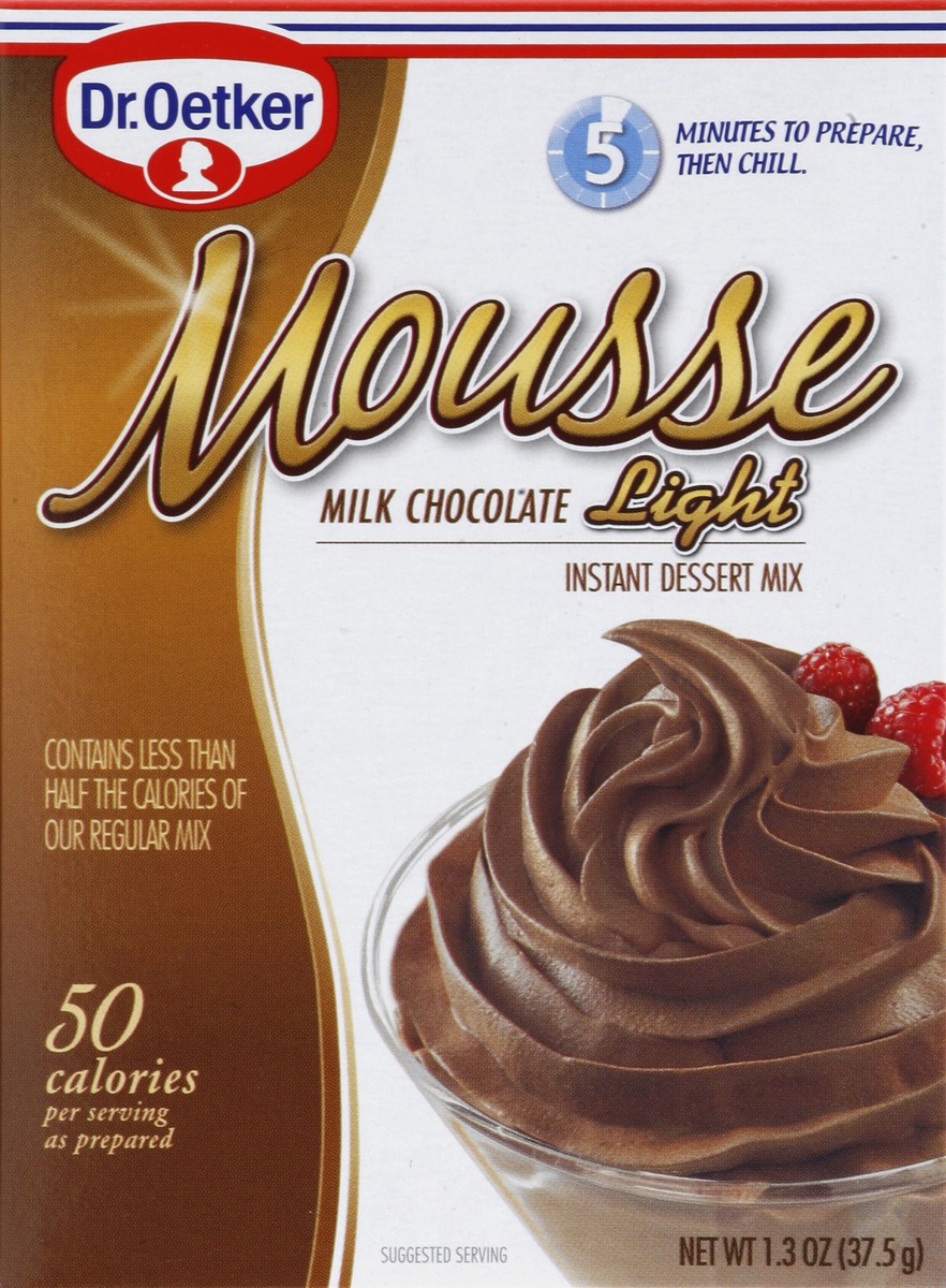 slide 4 of 4, Dr. Oetker Dessert Mix Instant Mousse Milk Chocolate Light, 