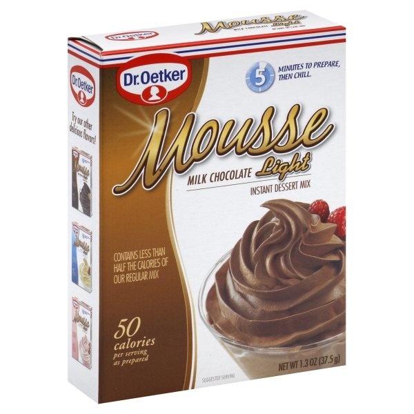 slide 1 of 4, Dr. Oetker Dessert Mix Instant Mousse Milk Chocolate Light, 