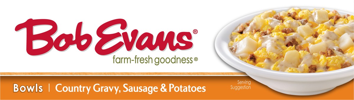 slide 6 of 14, Bob Evans Country Gravy, Sausage & Potatoes Bowl 11 oz. Box, 11 oz