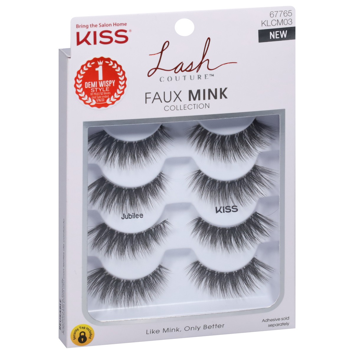 slide 2 of 9, KISS Lash Couture Faux Mink False Eyelashes, Jubilee Multipack, 4 Pairs, 1 ct