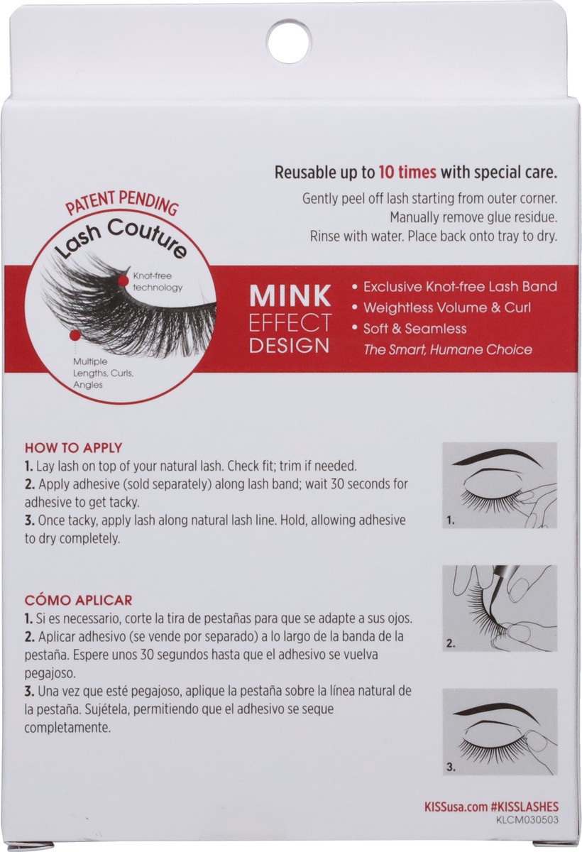 slide 5 of 9, KISS Lash Couture Faux Mink False Eyelashes, Jubilee Multipack, 4 Pairs, 1 ct