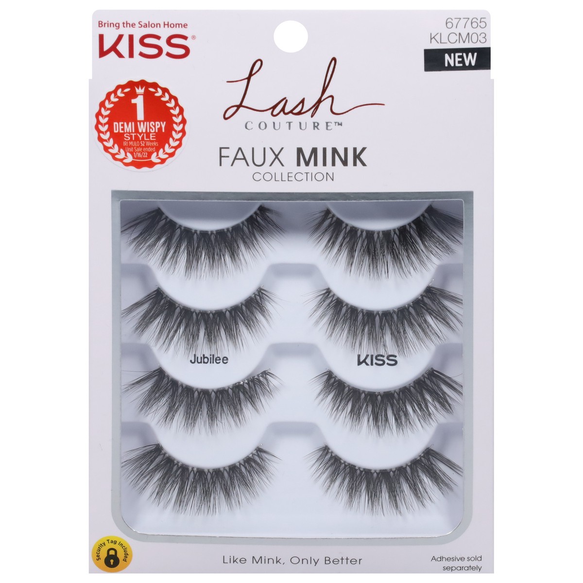 slide 1 of 9, Kiss Lash Couture Jubilee Faux Mink Lashes 1 ea, 1 ct