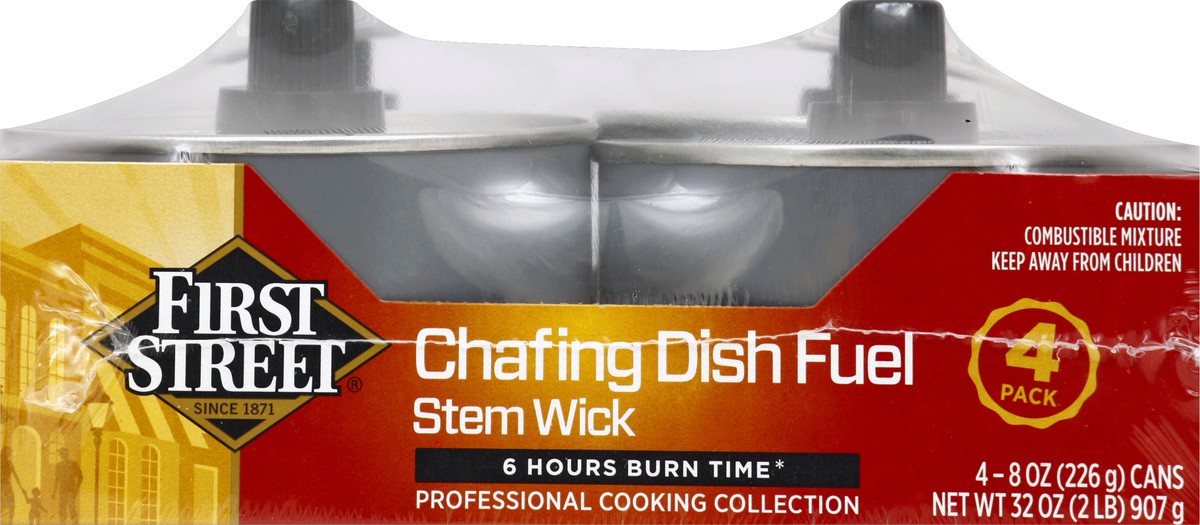 slide 2 of 6, First Street Chafing Fuel With Wick 6 Hour, 4 x 7.14 oz