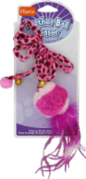 slide 1 of 1, Hartz Cat Toy, Feather Ball Teaser, 1 ct