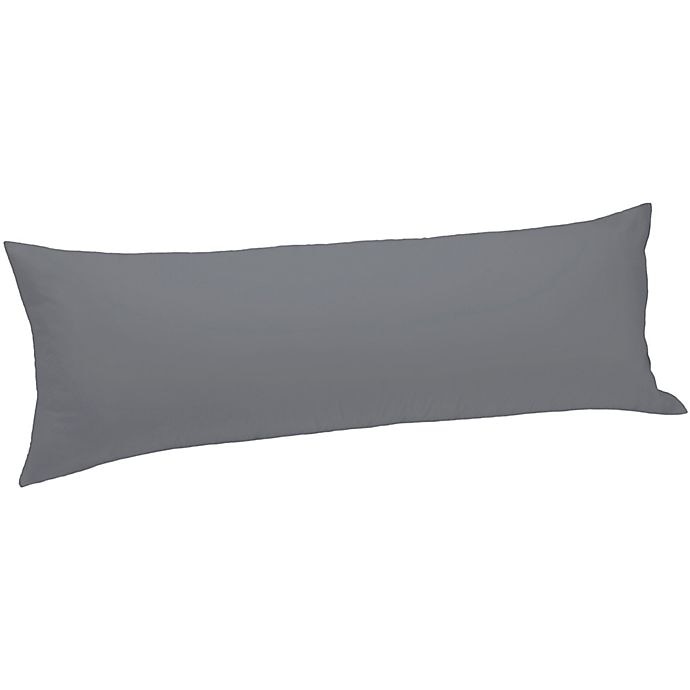 slide 1 of 3, Bedding Essentials 300-Thread-Count Body Pillow Protector - Grey, 1 ct