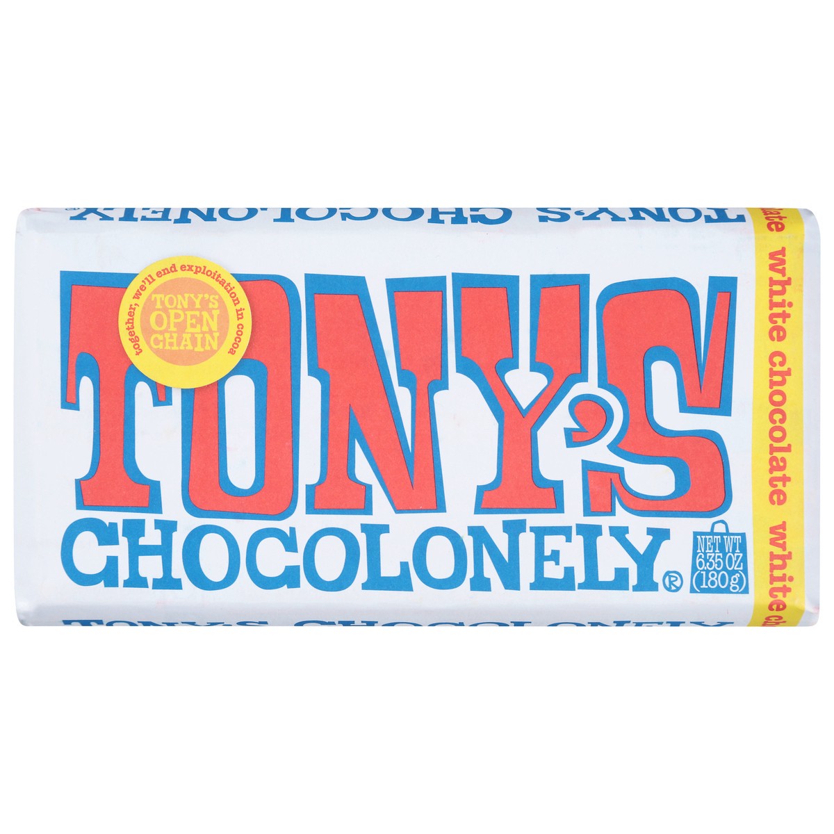 slide 4 of 4, Tony's Chocolonely White Chocolate 6.35 oz, 6.35 oz
