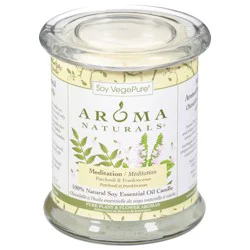 Aroma Naturals Meditation Glass Candle - 8.8 oz