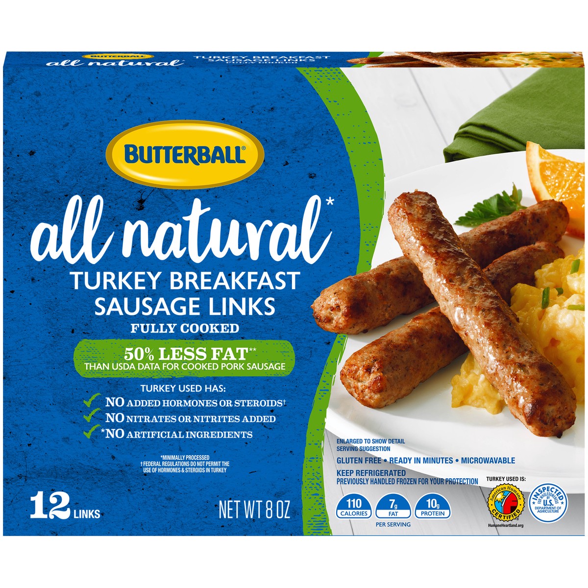 slide 5 of 13, Butterball Turkey Sausage Links, 12 ct; 8 oz