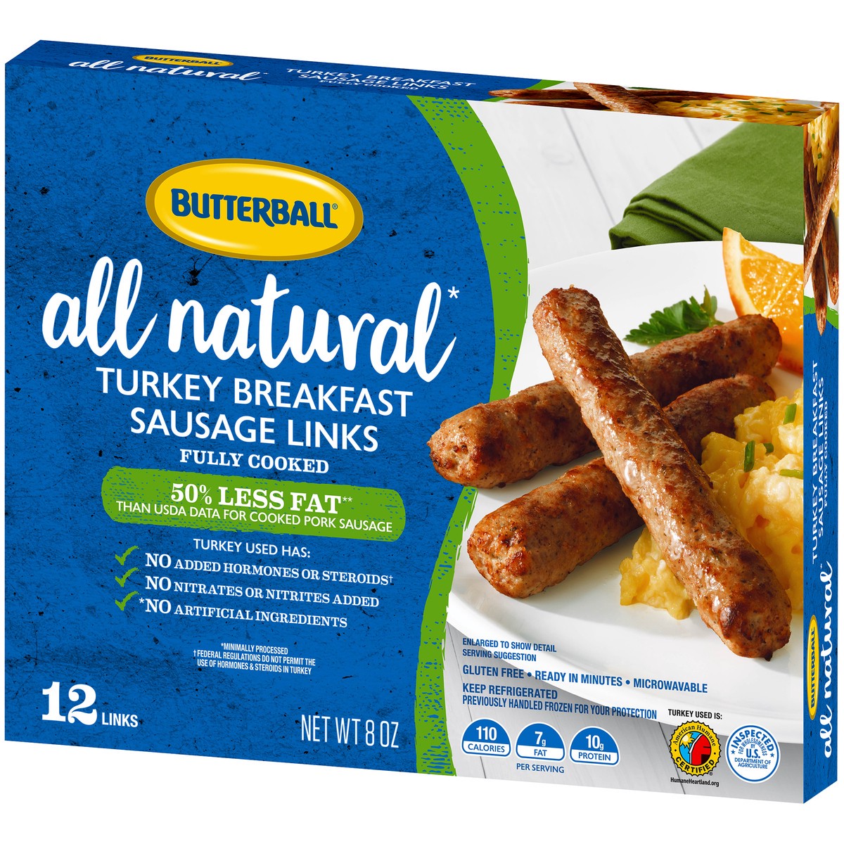 slide 7 of 13, Butterball Turkey Sausage Links, 12 ct; 8 oz