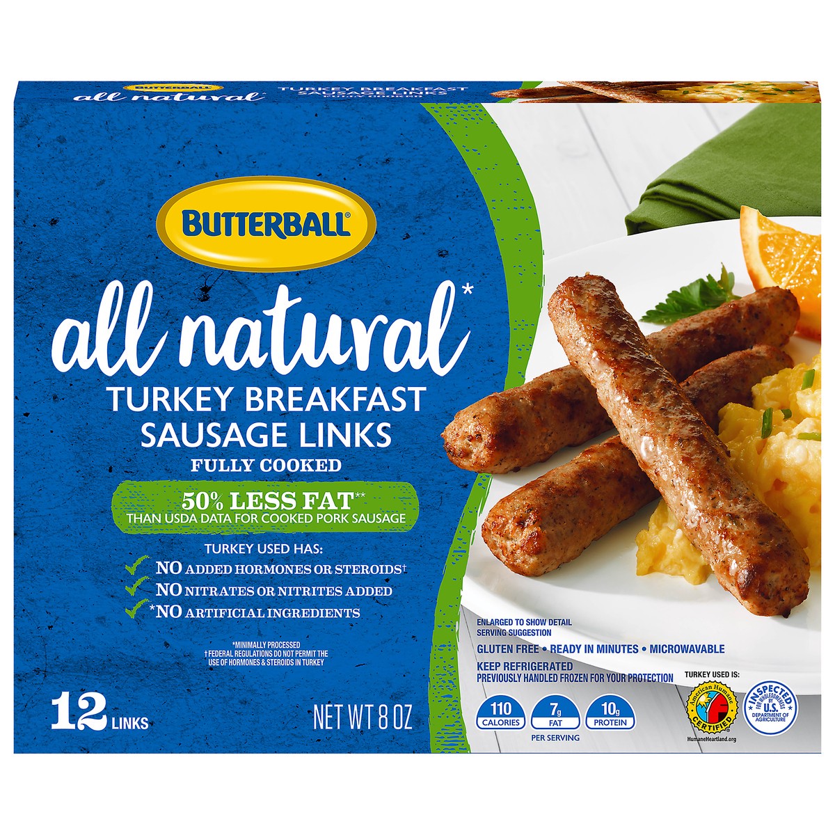 slide 11 of 13, Butterball Turkey Sausage Links, 12 ct; 8 oz