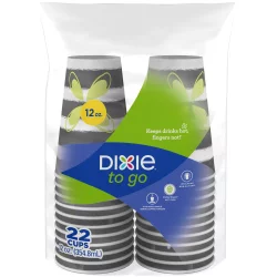 Dixie To Go Insulated 12 Ounce Paper Cups 22 ea