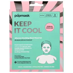 Popmask Aftersun Soothing Sheet Mask Set