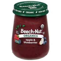 Beech-Nut Organics Stage 2 (6+ Months) Apple & Blueberries 4 oz
