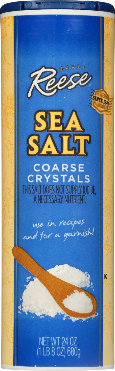 slide 9 of 11, Reese Coarse Sea Salt Crystals, 24 oz